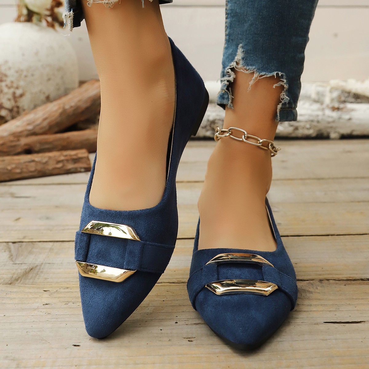 Women'S Heels - Scarpe casual con tacco basso sexy