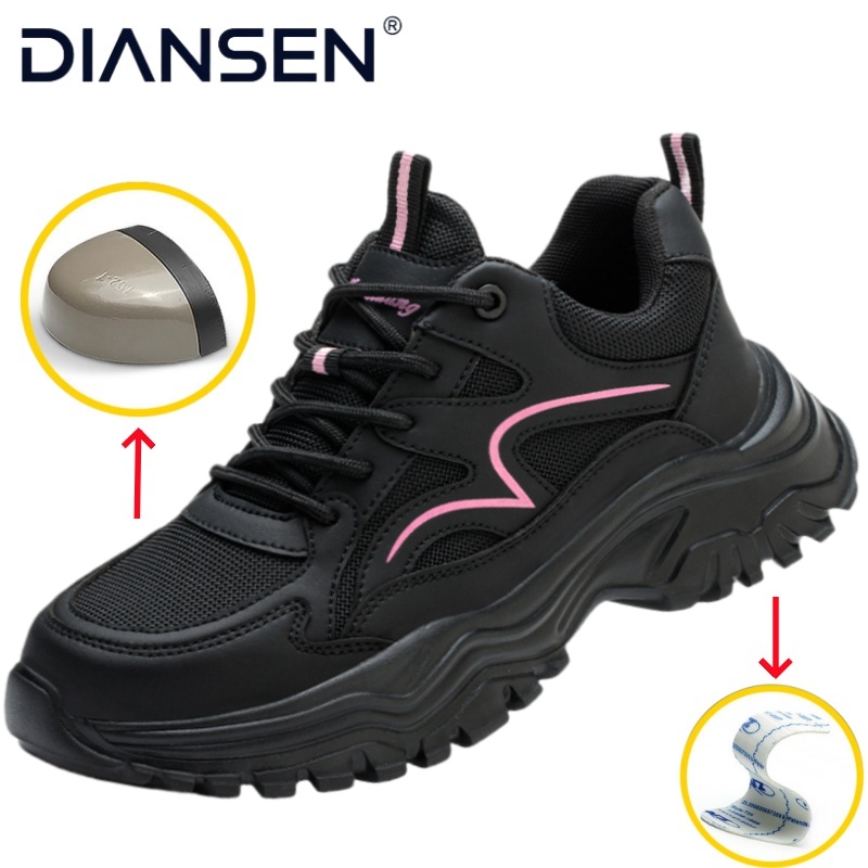 Women'S Shoes For Work - Nuove Scarpe Antinfortunistiche da Donna, Antischiacciamento,