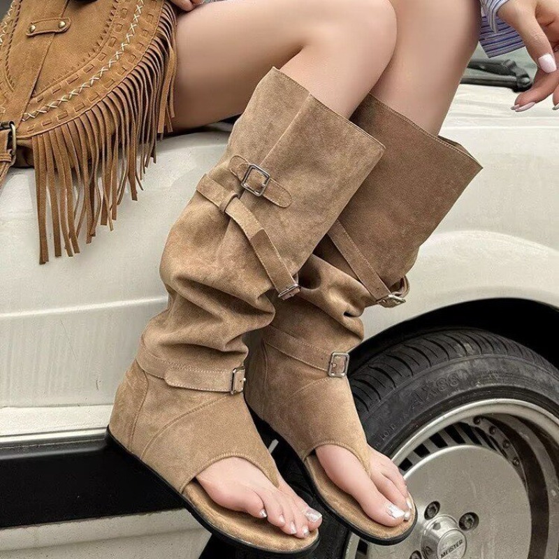 Western Cowgirl Boot - Nuovi Sandali Estivi da Donna Stile