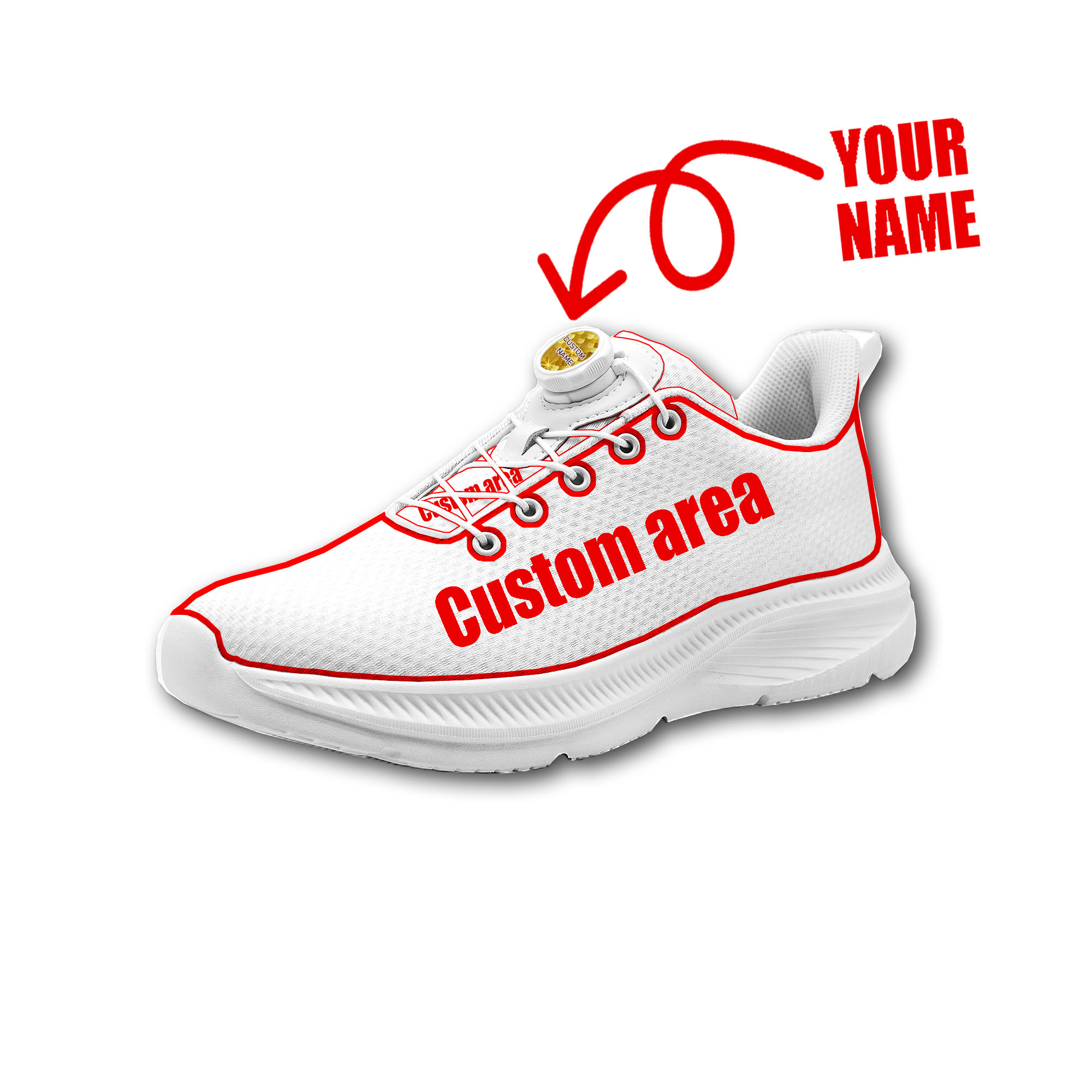 Women Shoes Name - Scarpe da passeggio personalizzate uomo donna