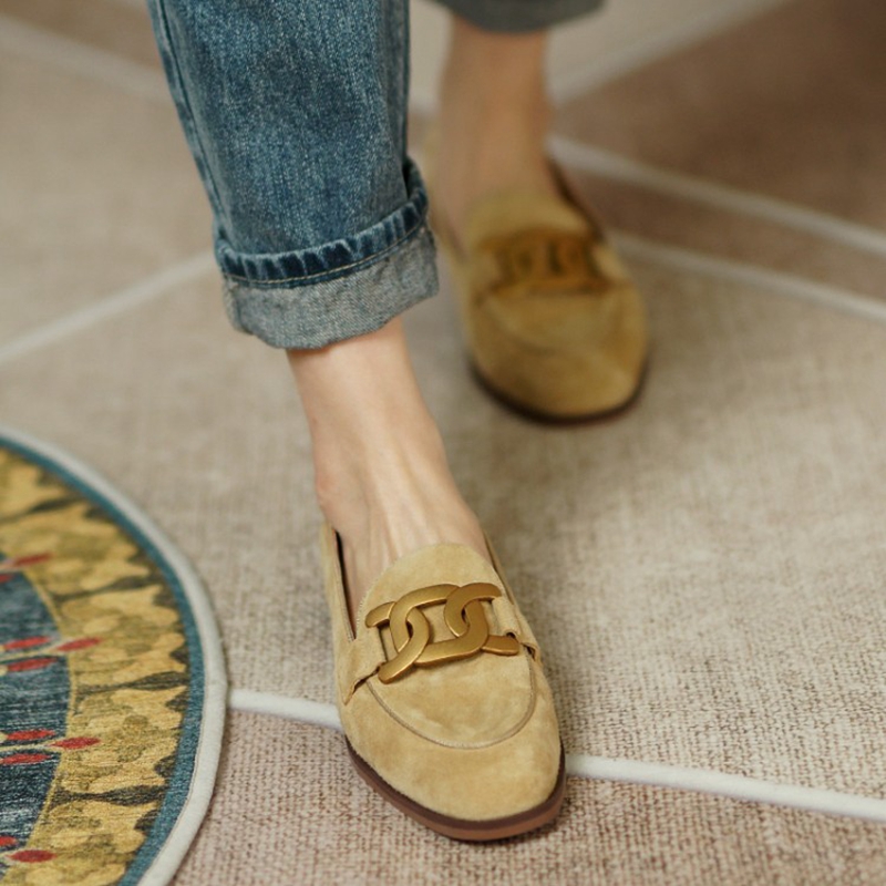 Mocassini da donna in pelle sc - Women'S Shoes Round Toe recensione e prezzo