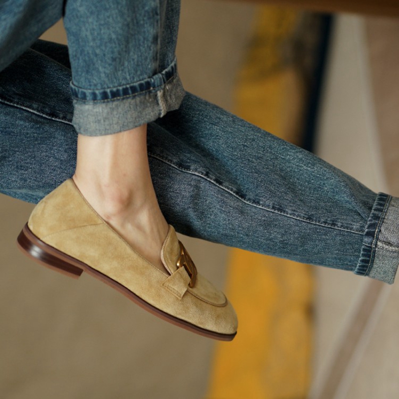 Mocassini da donna in pelle sc - Women'S Shoes Round Toe recensione e prezzo