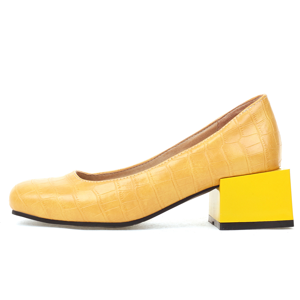 Scarpe con tacco basso quadrat - Women'S Shoes Yellow recensione e prezzo